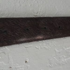 Real Leather and Fur Belt Kids